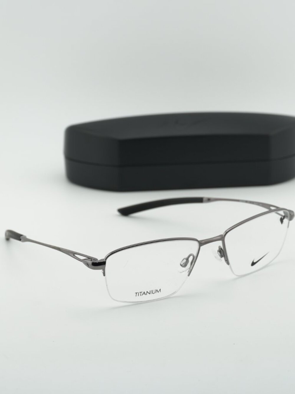 NIKE 6045 070 Rectangle Eyeglasses 54mm - Gunmetal